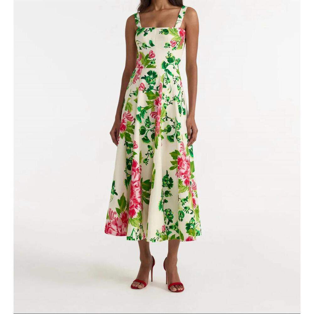 NEW SALONI sabrina dress in saffier bouquet - Picture 1 of 4